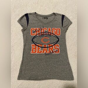 Chicago Bears Football Glittery Graphic Tee GIRLS Size 8/10